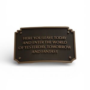 D23 Exclusive - Walt Disney Plaque with Inspirational Quote